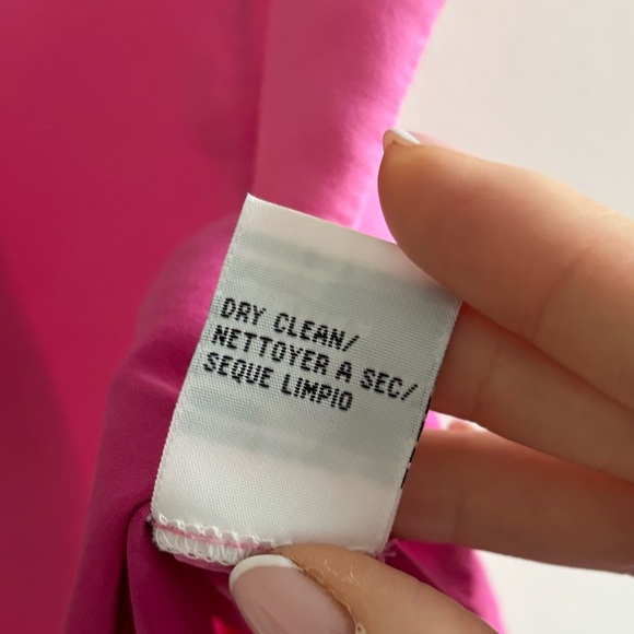 Calvin Klein silk ombre blouse white pink size US 6 - Picture 9 of 15